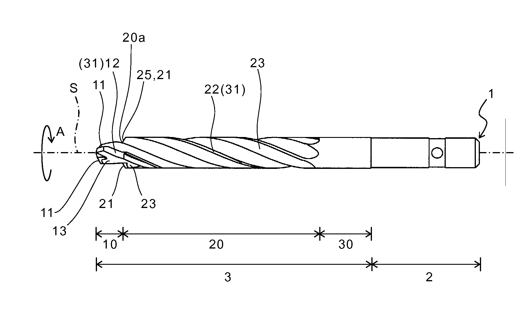 Drill and method of manufacturing machined product