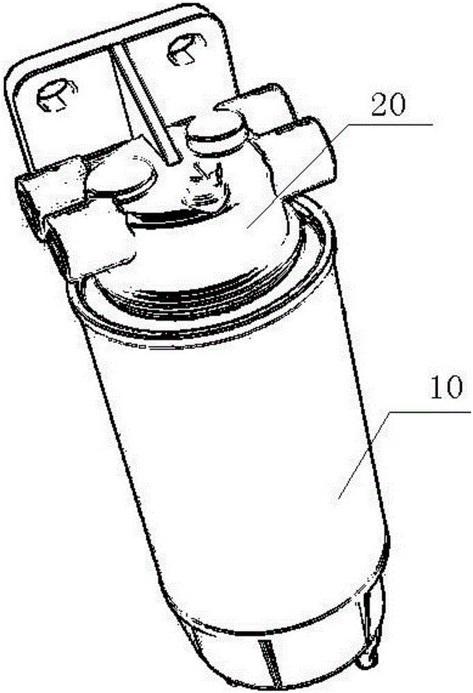 Paint spraying shielding device for fuel filter