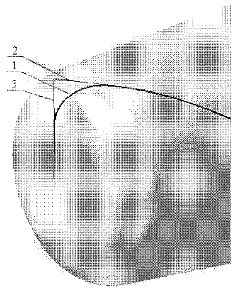 Method for forming annular end tooth edge line of arc-shaped end tooth vertical mill