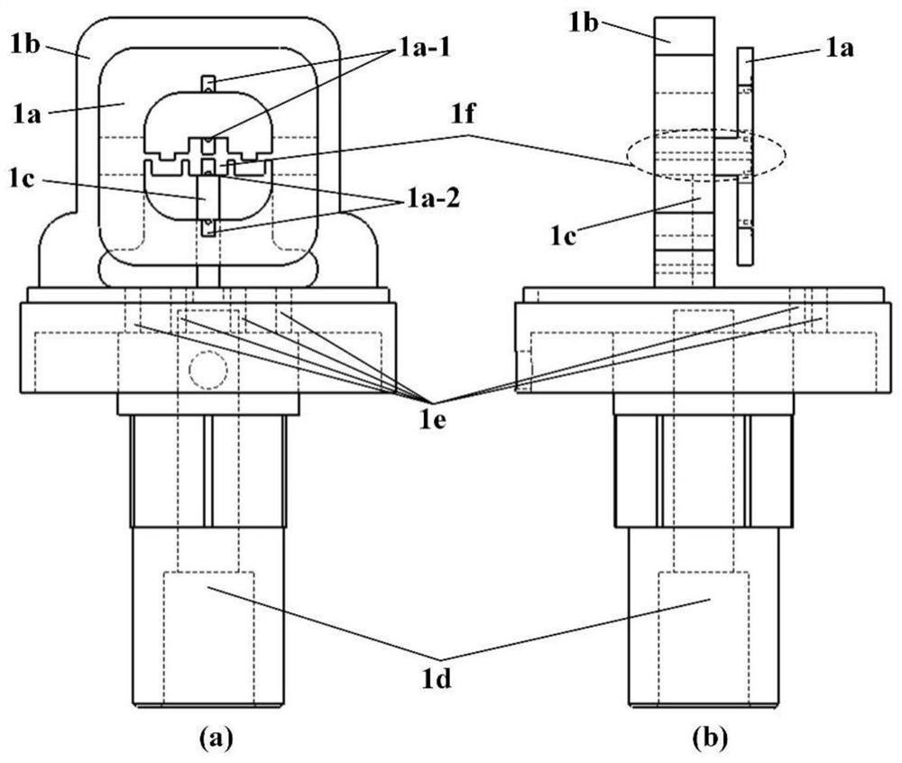 An integrated push-pull structure quartz resonant pressure sensor