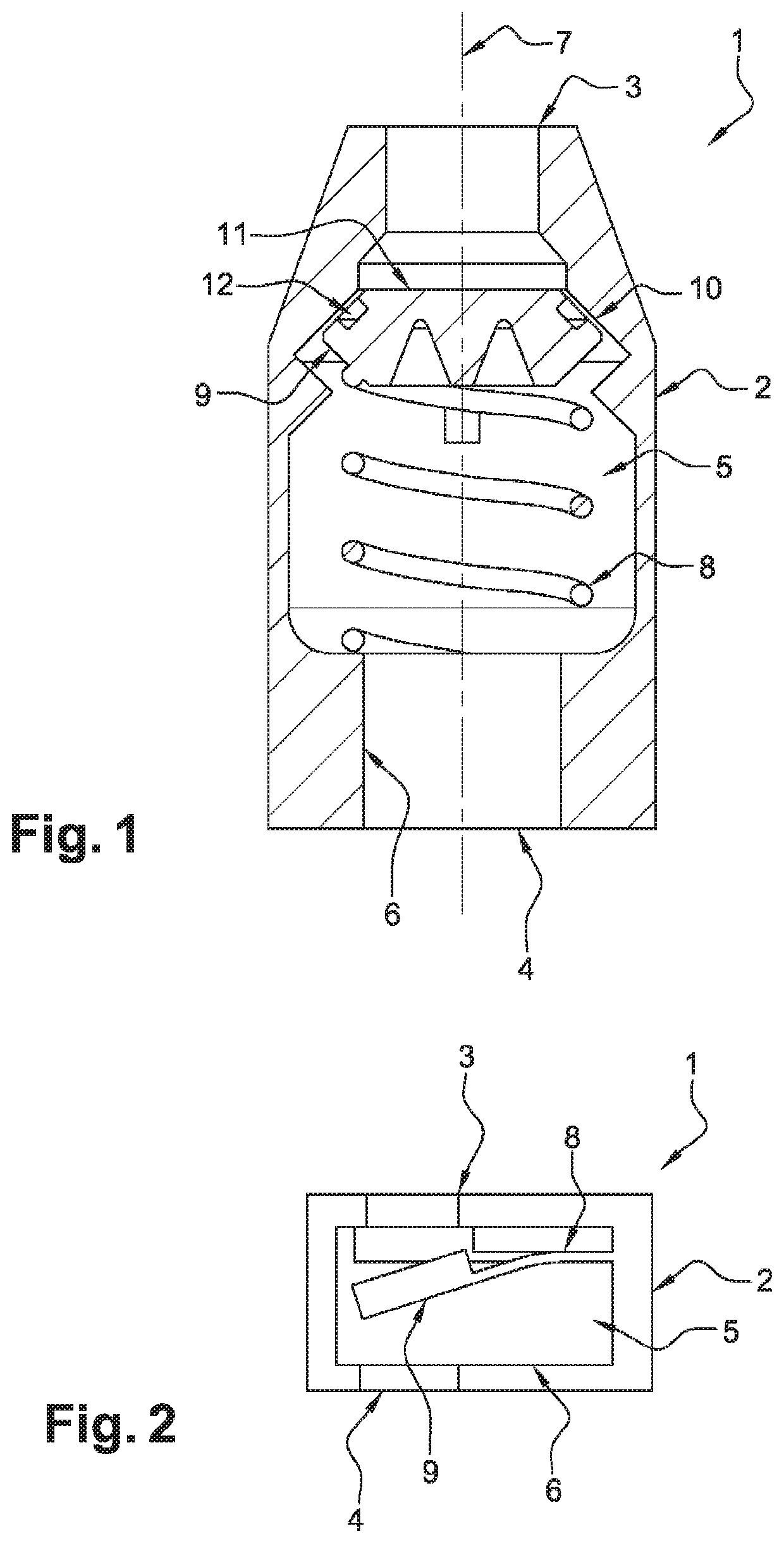 Aircraft one-piece fuel nonreturn device and method for manufacturing such a device