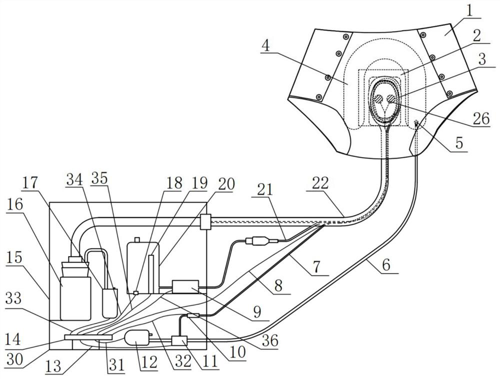 Drainage device for bedridden patient with fecal incontinence