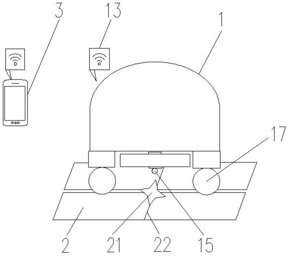 A toy robot that uses infrared vision for game map positioning