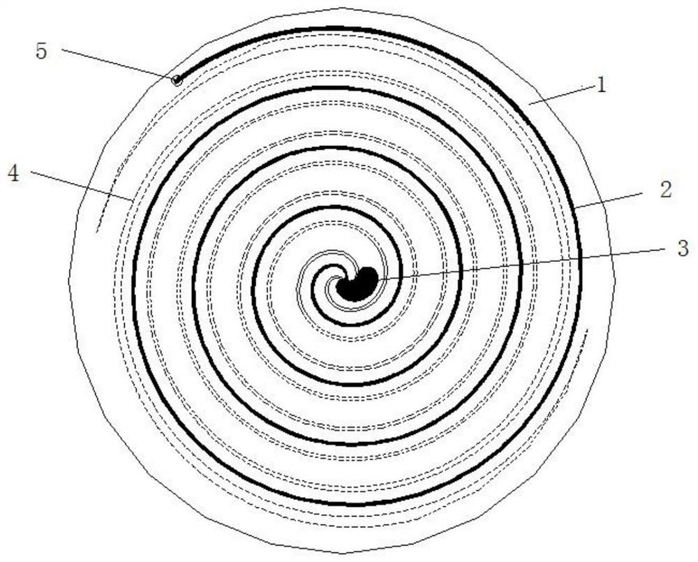 A low-profile planar helical antenna with a new feeding method