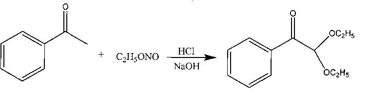 Synthetic method of 2,2-diethoxy acetophenone photoinitiator