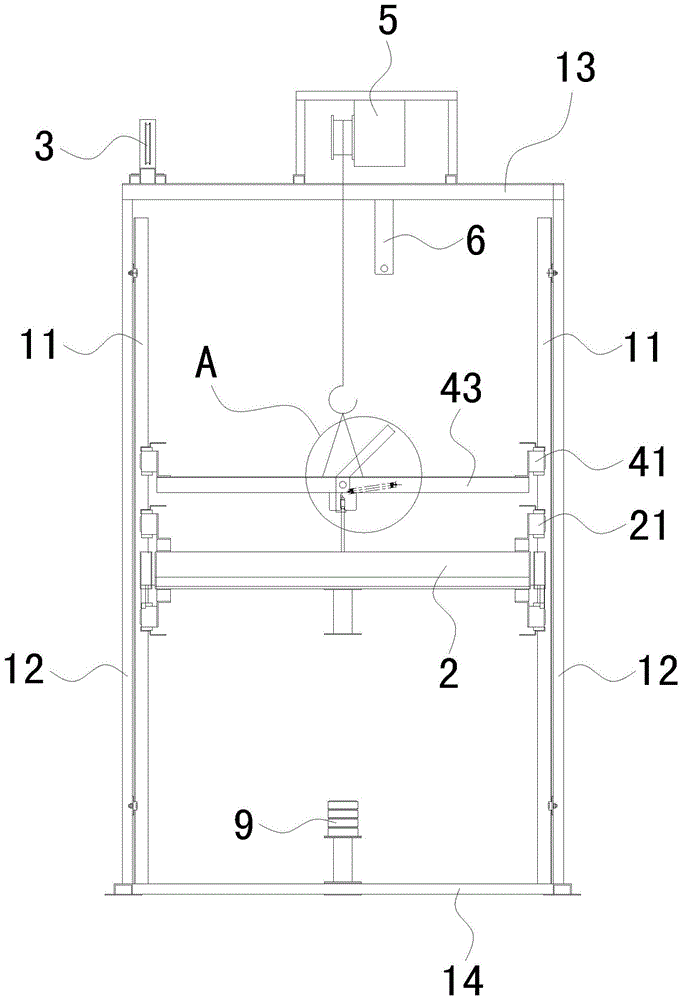 An elevator speed limiter safety gear linkage test platform