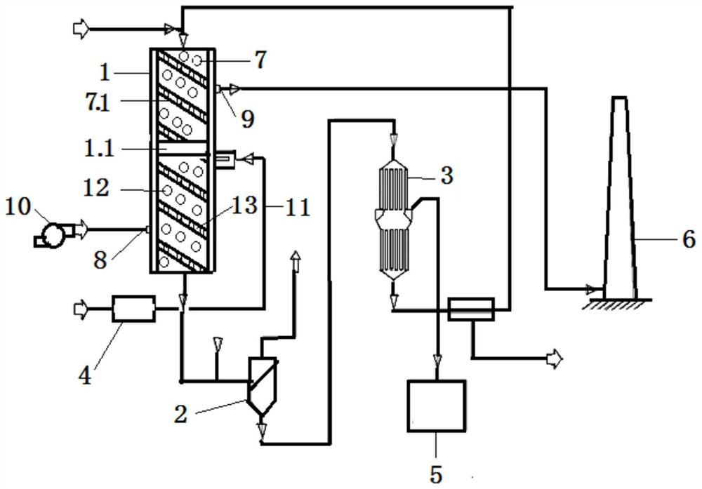 Integrated desulfurization and denitrification system for activated carbon
