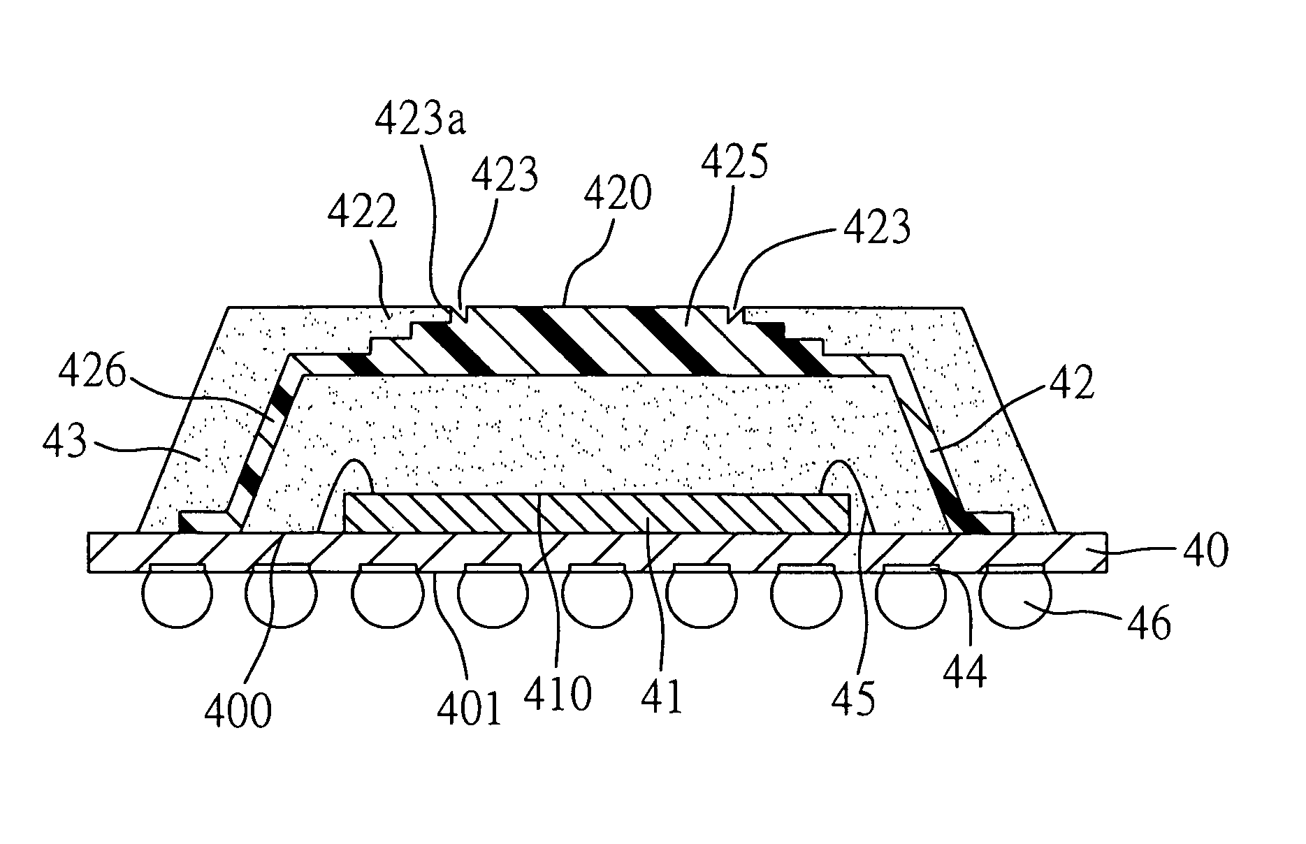 Semiconductor package with exposed heat sink and the heat sink thereof