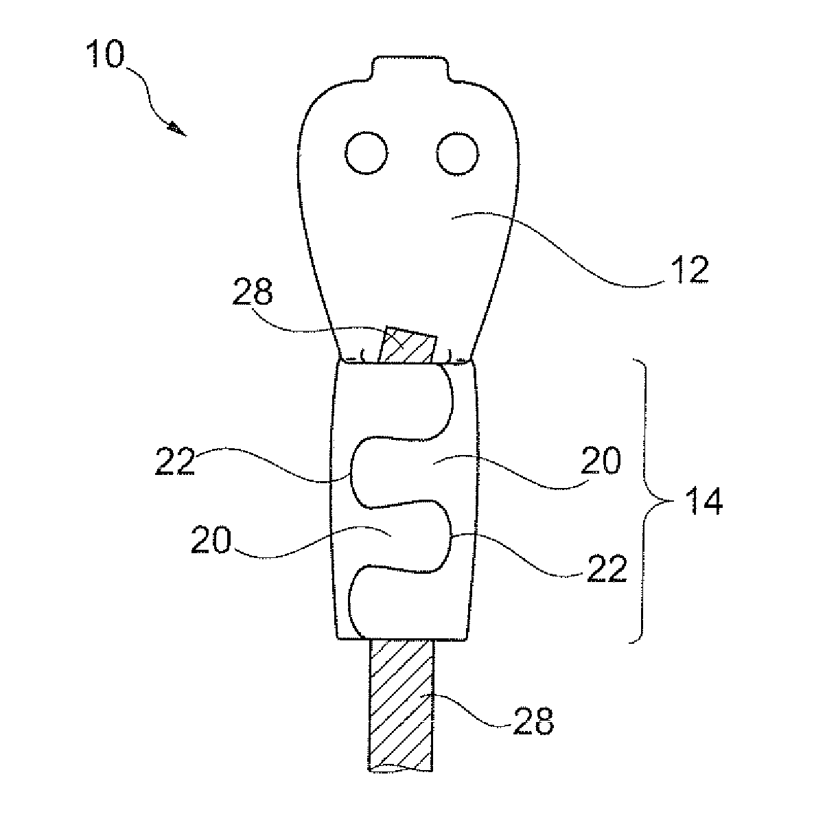 Method and device for connecting a wire cable to a cable guide