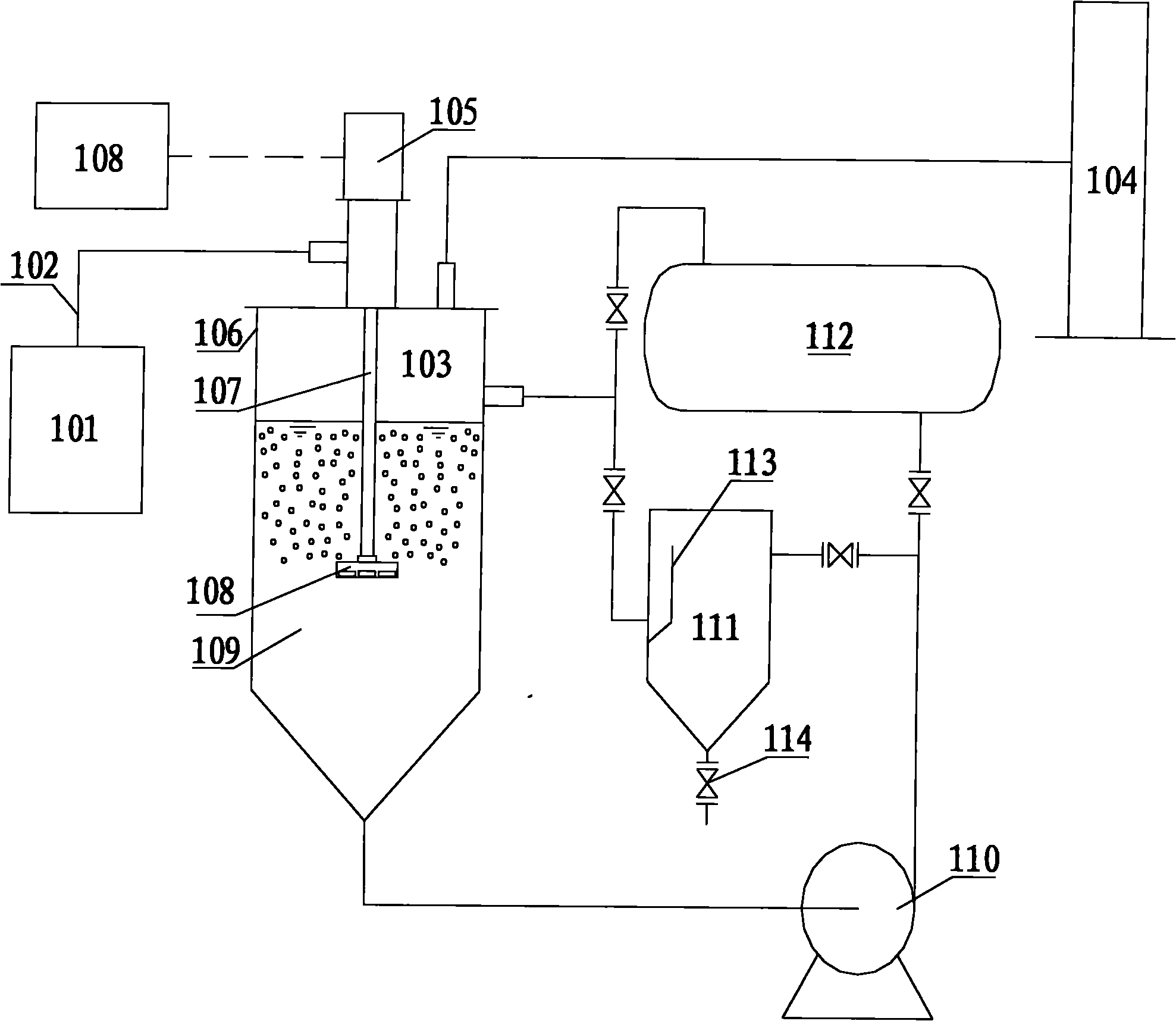 Treatment method for nitrogen oxide tail gas discharged from industrial production furnace, and apparatus thereof