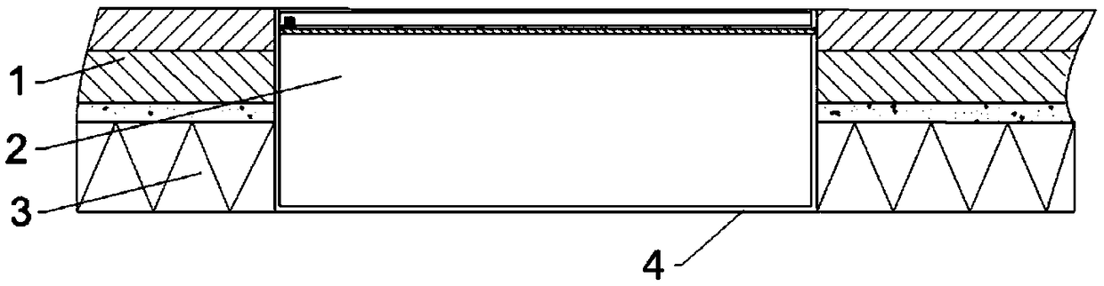 Antistatic floor with truss structure