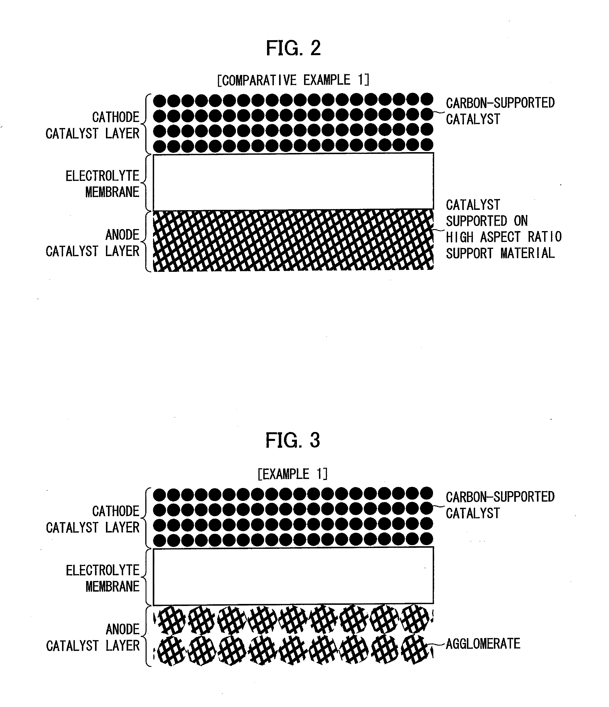 Catalyst Layer for Fuel Cell Membrane Electrode Assembly, Fuel Cell Membrane Electrode Assembly Using the Catalyst Layer, Fuel Cell, and Method for Producing the Catalyst Layer