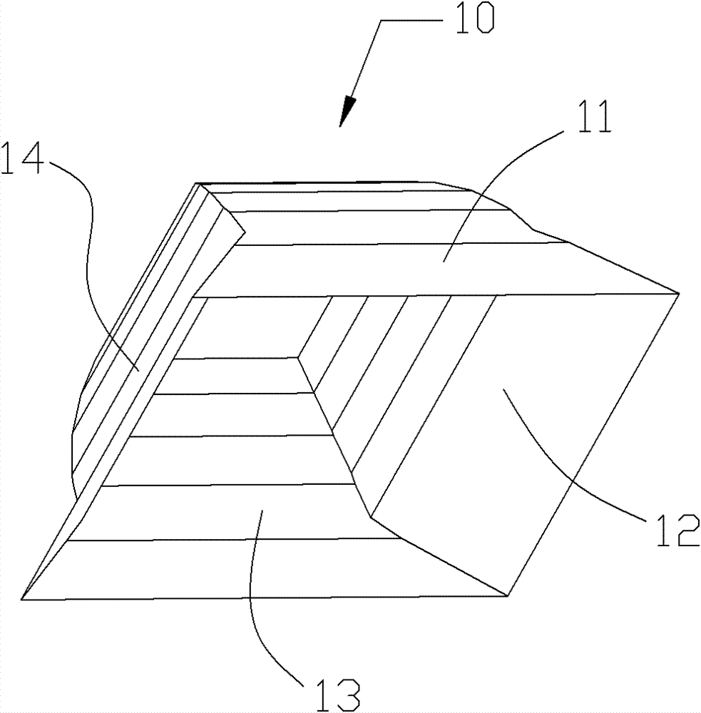 LED (Light Emitting Diode) floodlight reflector and LED light fitting