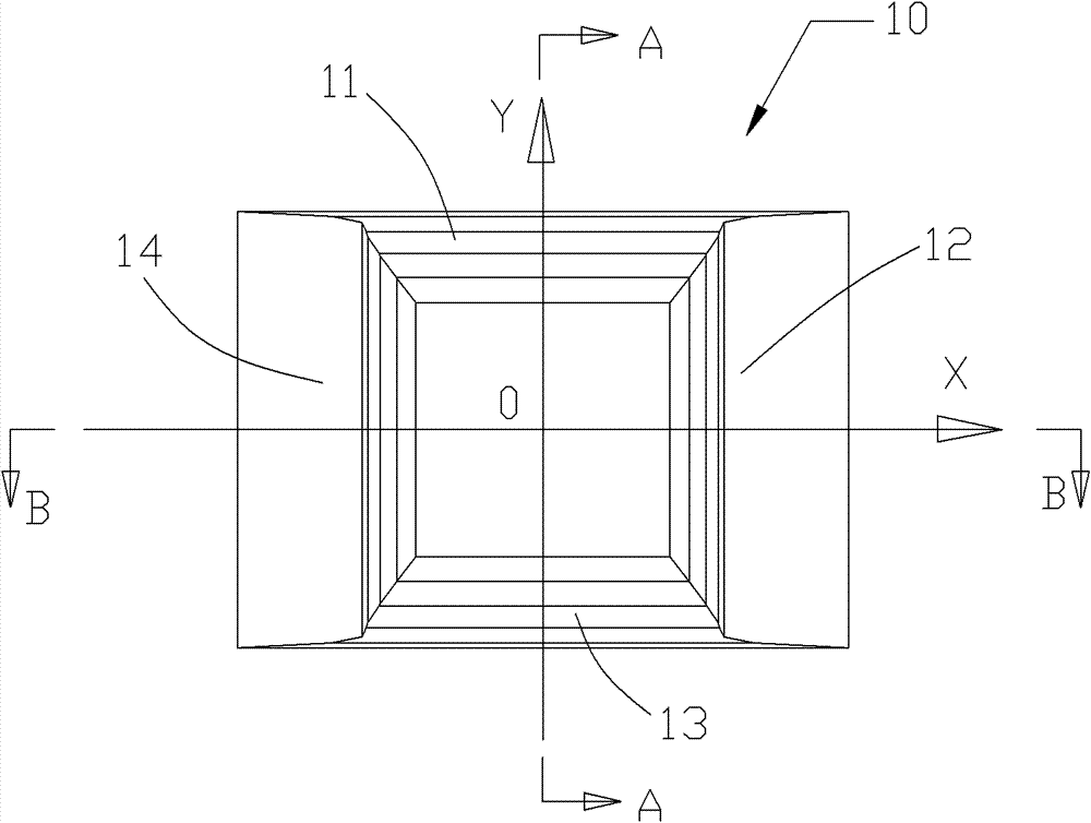 LED (Light Emitting Diode) floodlight reflector and LED light fitting