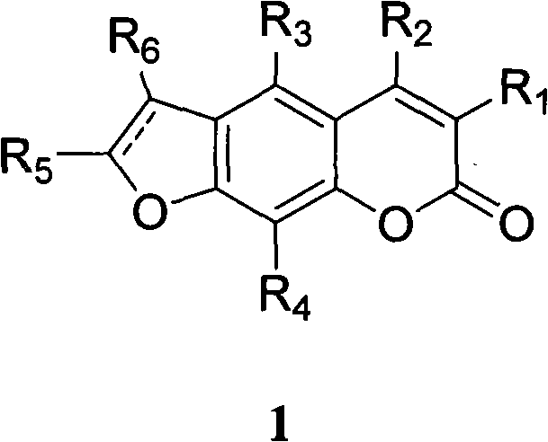 Linear furocoumarin derivates, preparation method and application thereof, pharmaceutical compositions containing the derivates