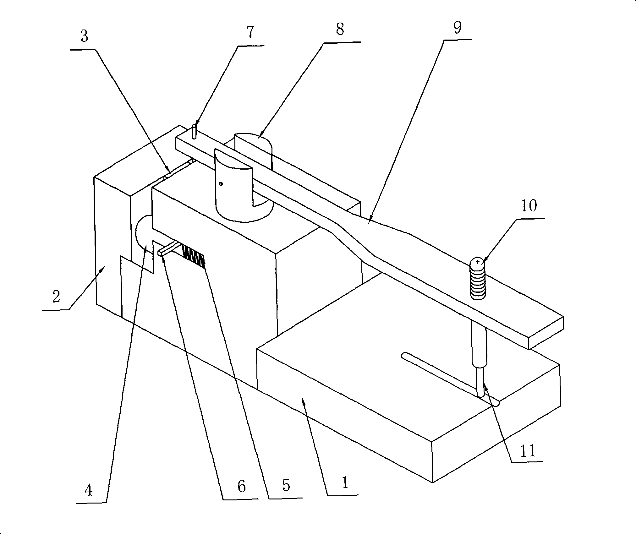 Semiconductor laser tube core sintering device and usage thereof