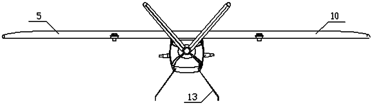 Fixed wing and rotor ring hybrid unmanned aerial vehicle