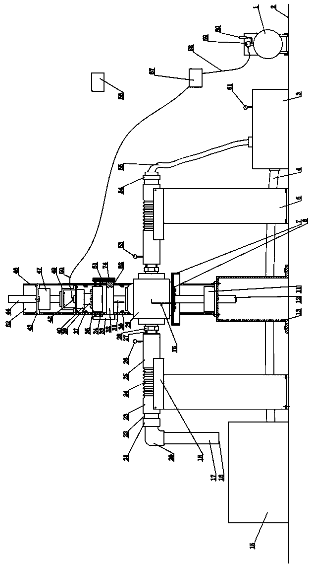 Automatic testing device for work circle performance of valve for automatic water spraying fire extinguishing system