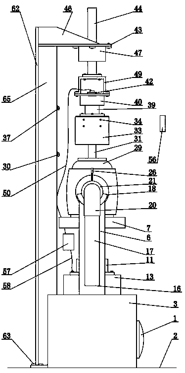 Automatic testing device for work circle performance of valve for automatic water spraying fire extinguishing system