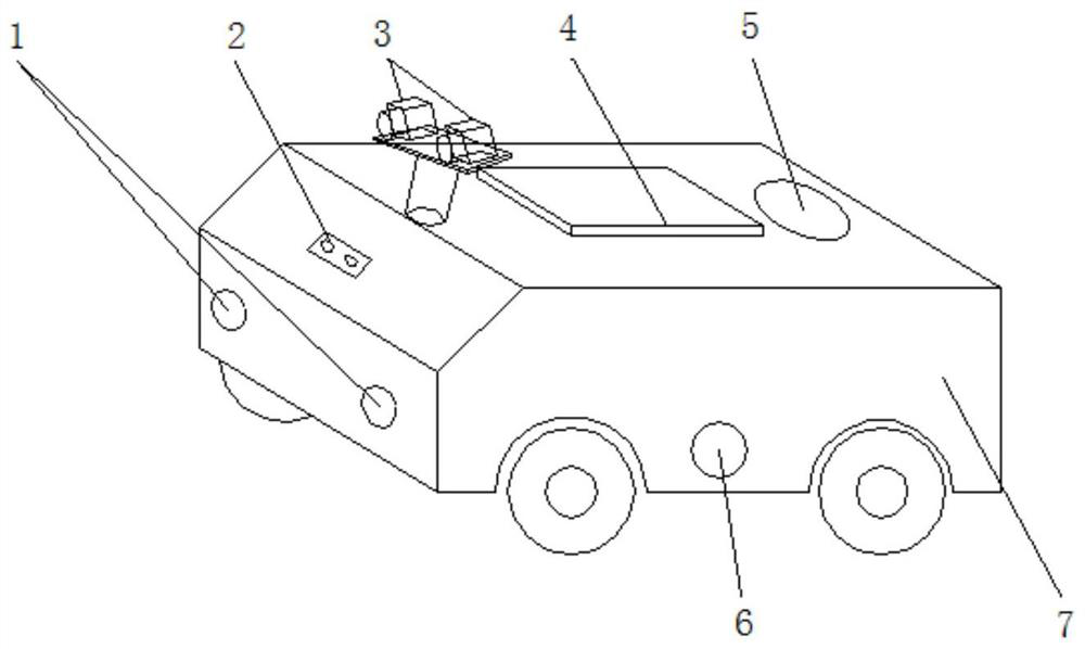 An automatic off-track correction device and automatic off-track correction method for an AGV trolley