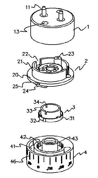 LED (light emitting diode) lamp tube with rotating and sensing function