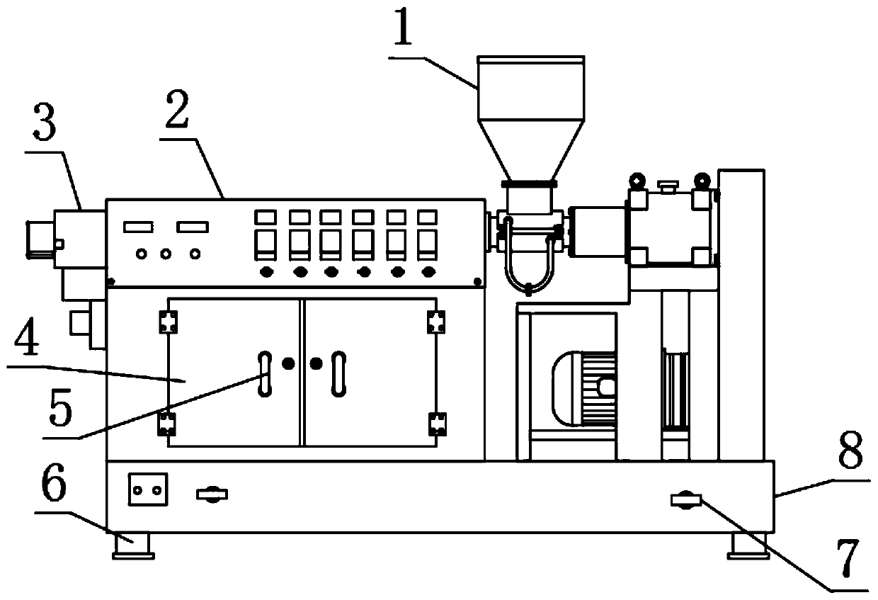 Plastic extruder low-load protection system