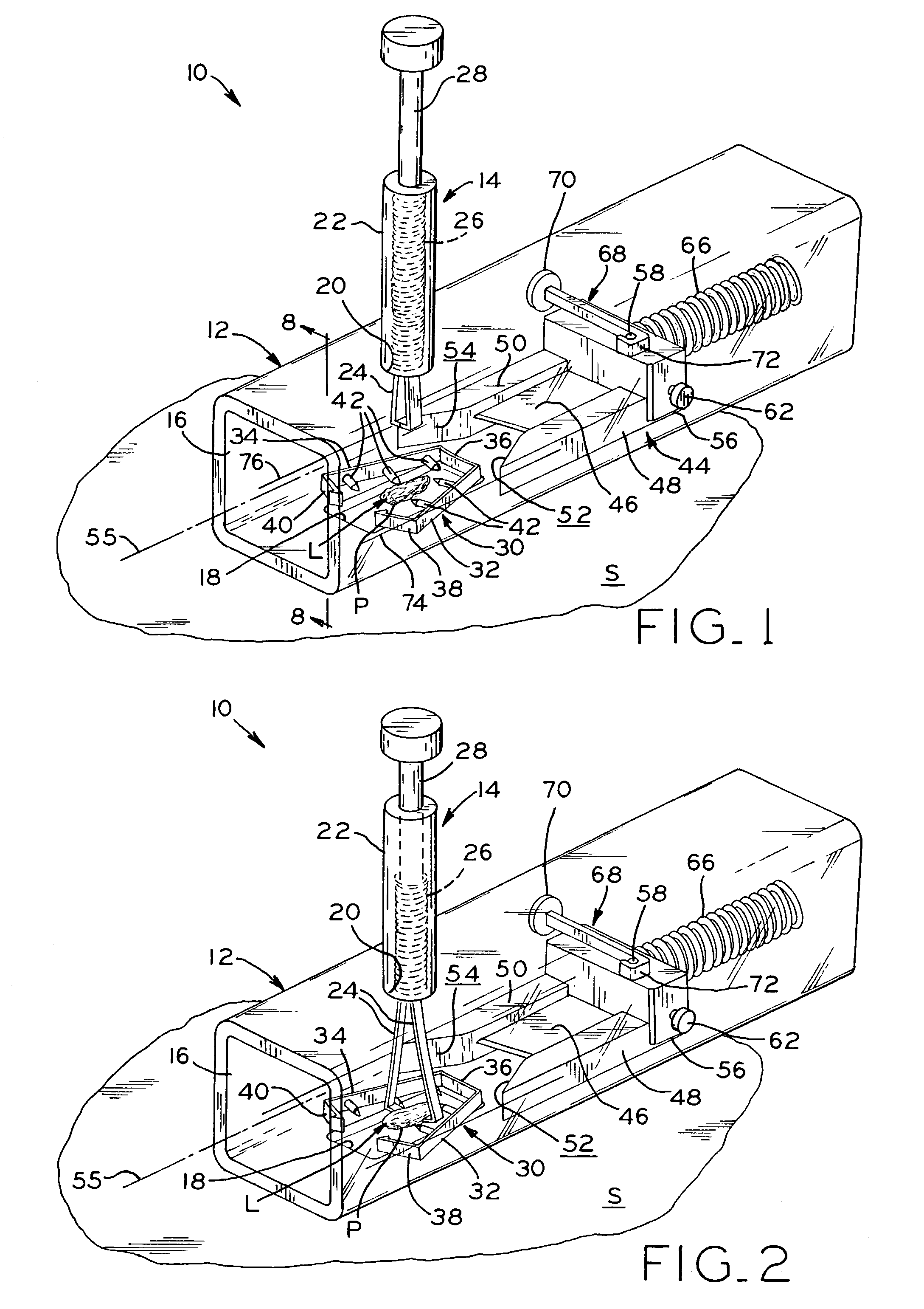 Skin lesion exciser and skin-closure device therefor