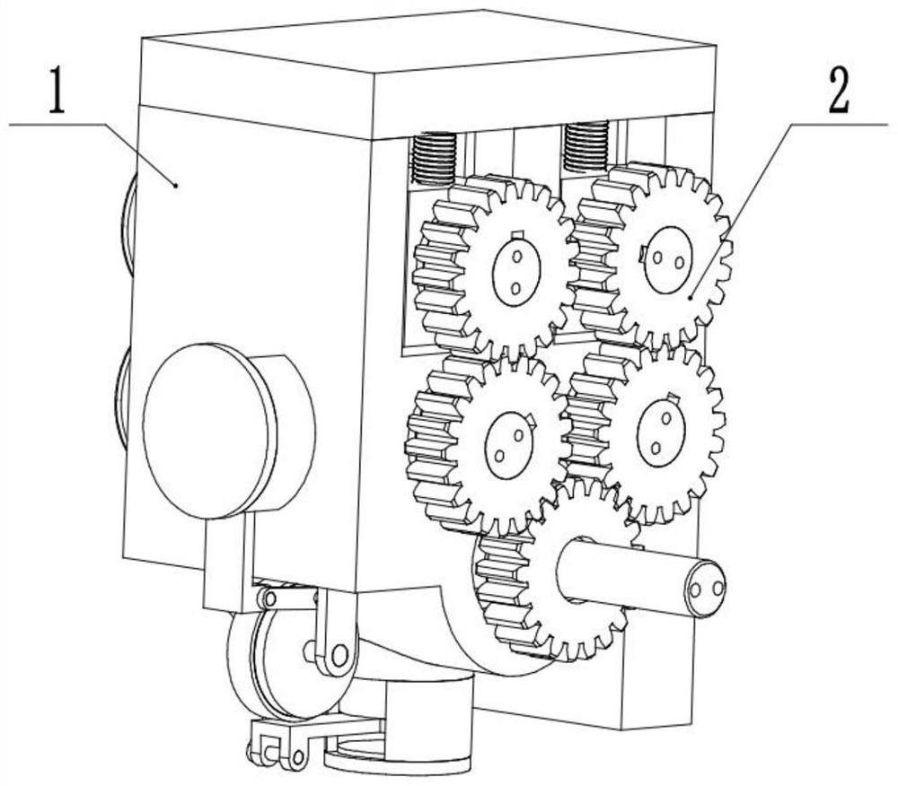 Anti-skid feeding box capable of adjusting feeding amount