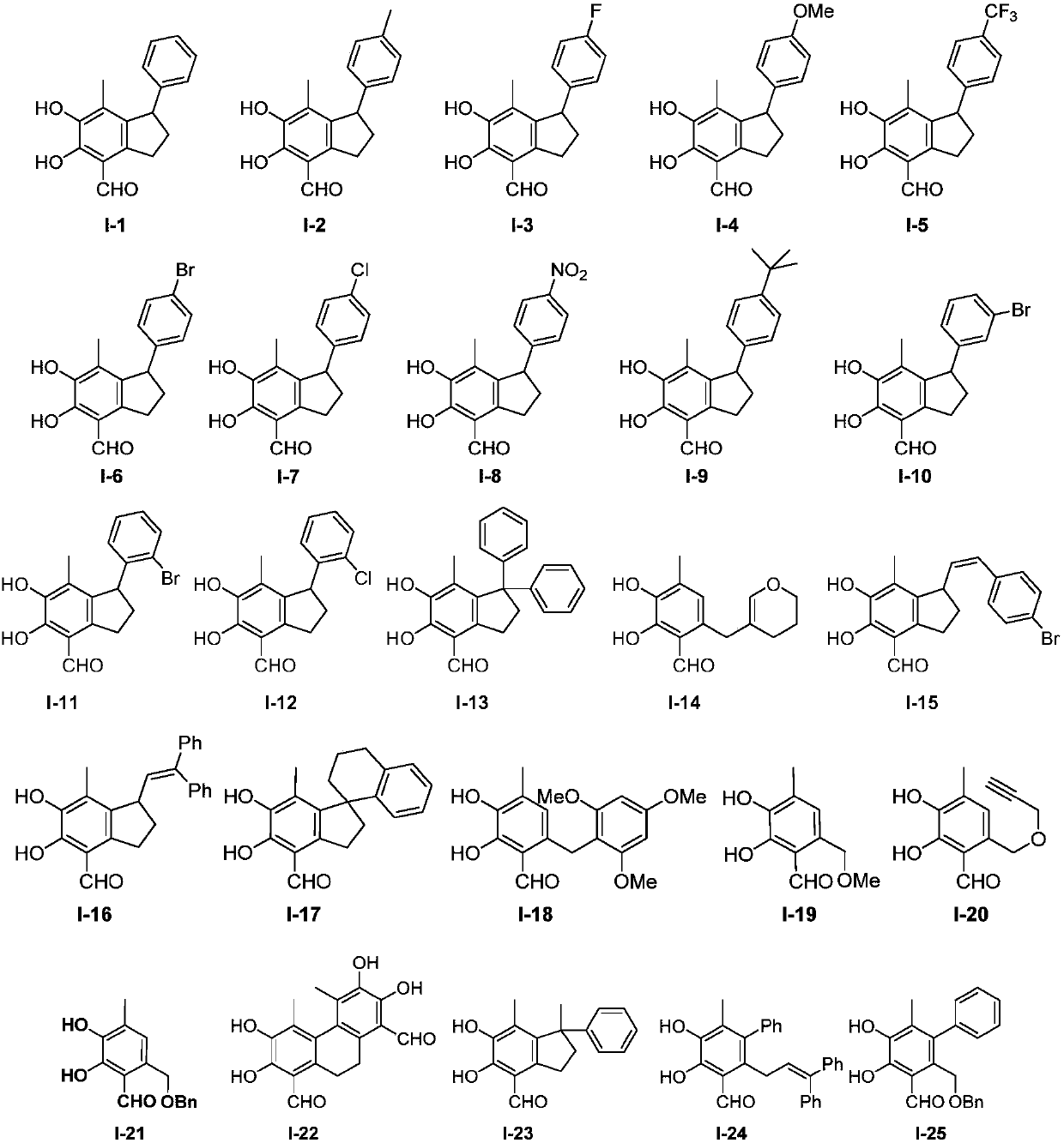 Polysubstituted benzene compound with biological activity, and preparation method and application thereof