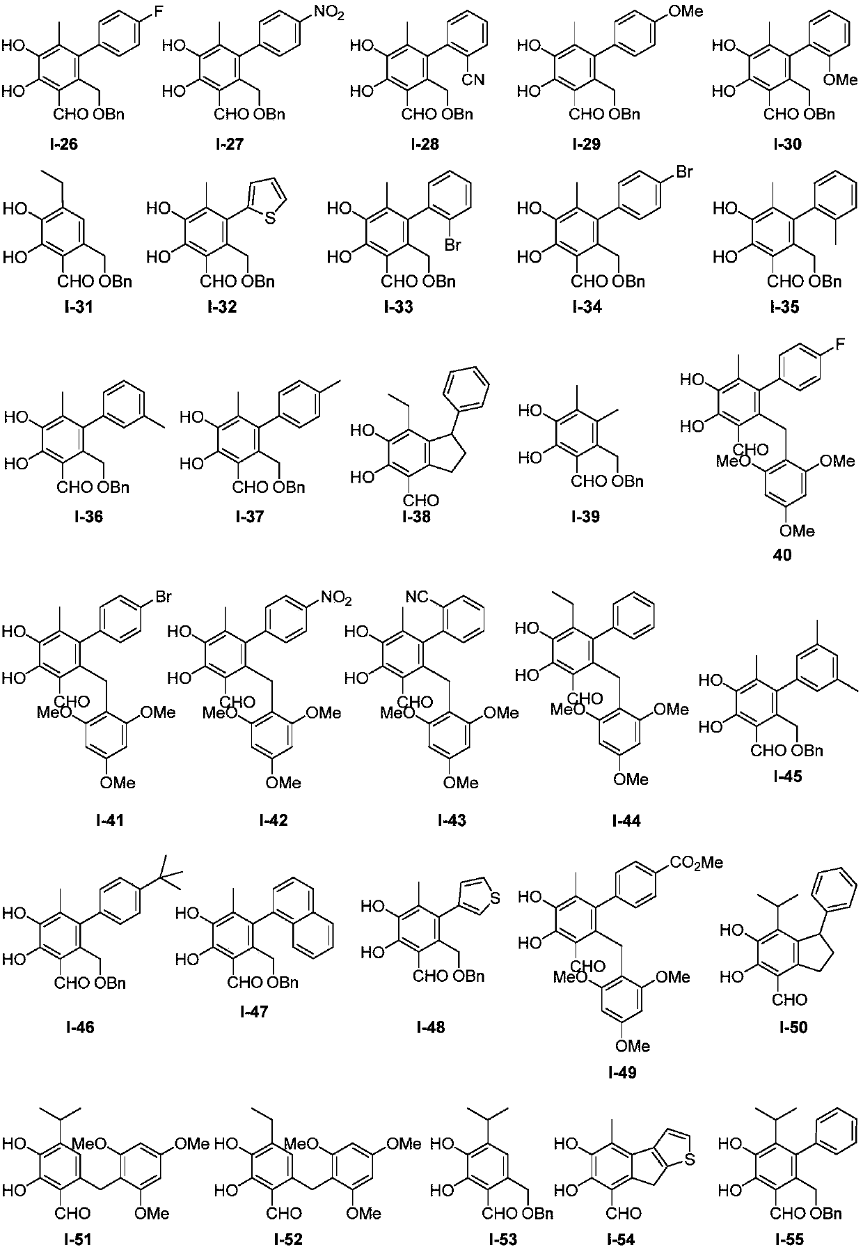 Polysubstituted benzene compound with biological activity, and preparation method and application thereof