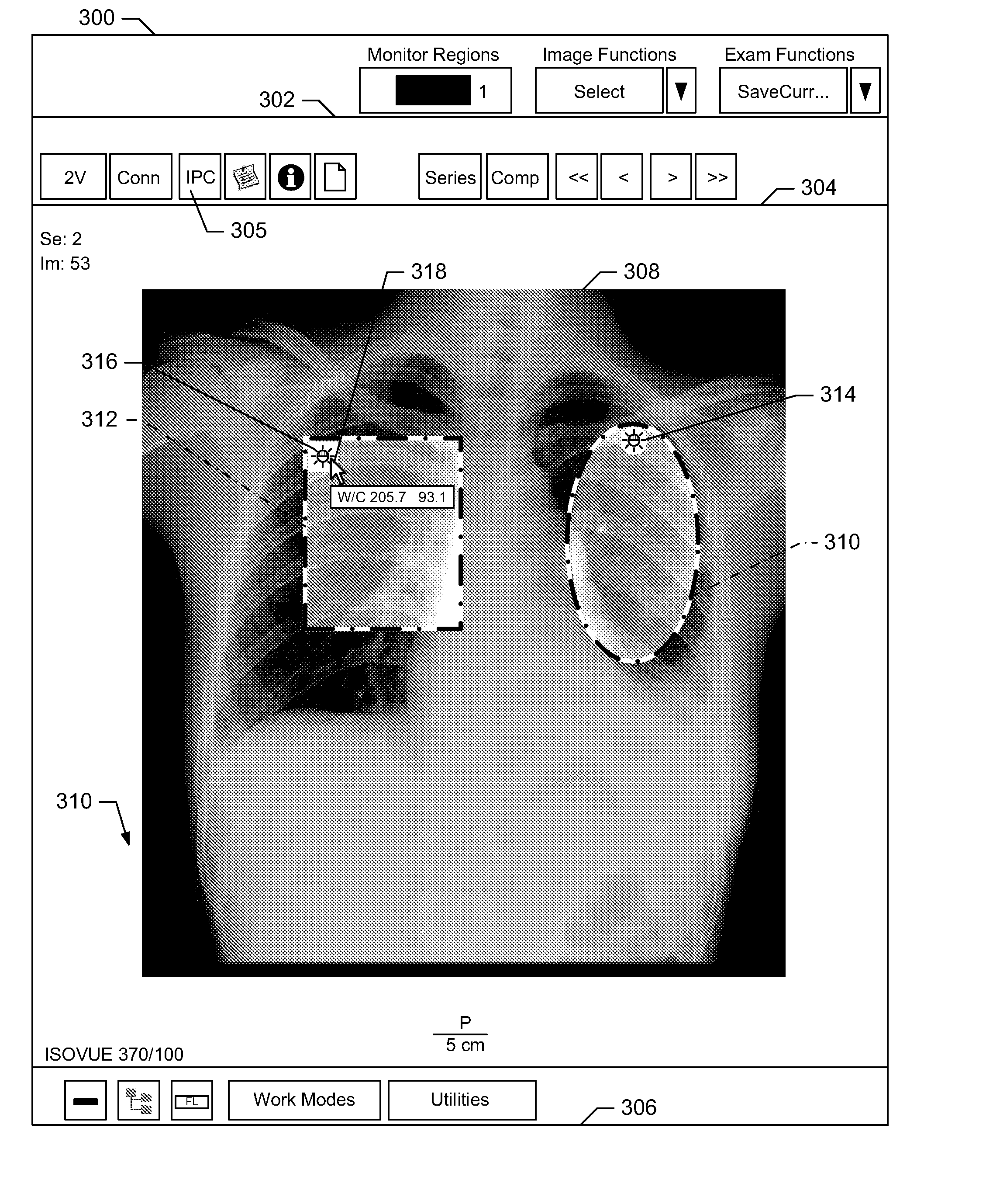 System and methods for applying image presentation context functions to image sub-regions