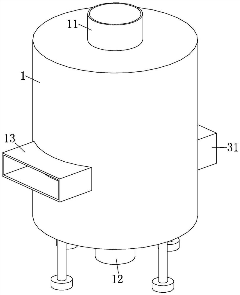 A waste building material recycling machine