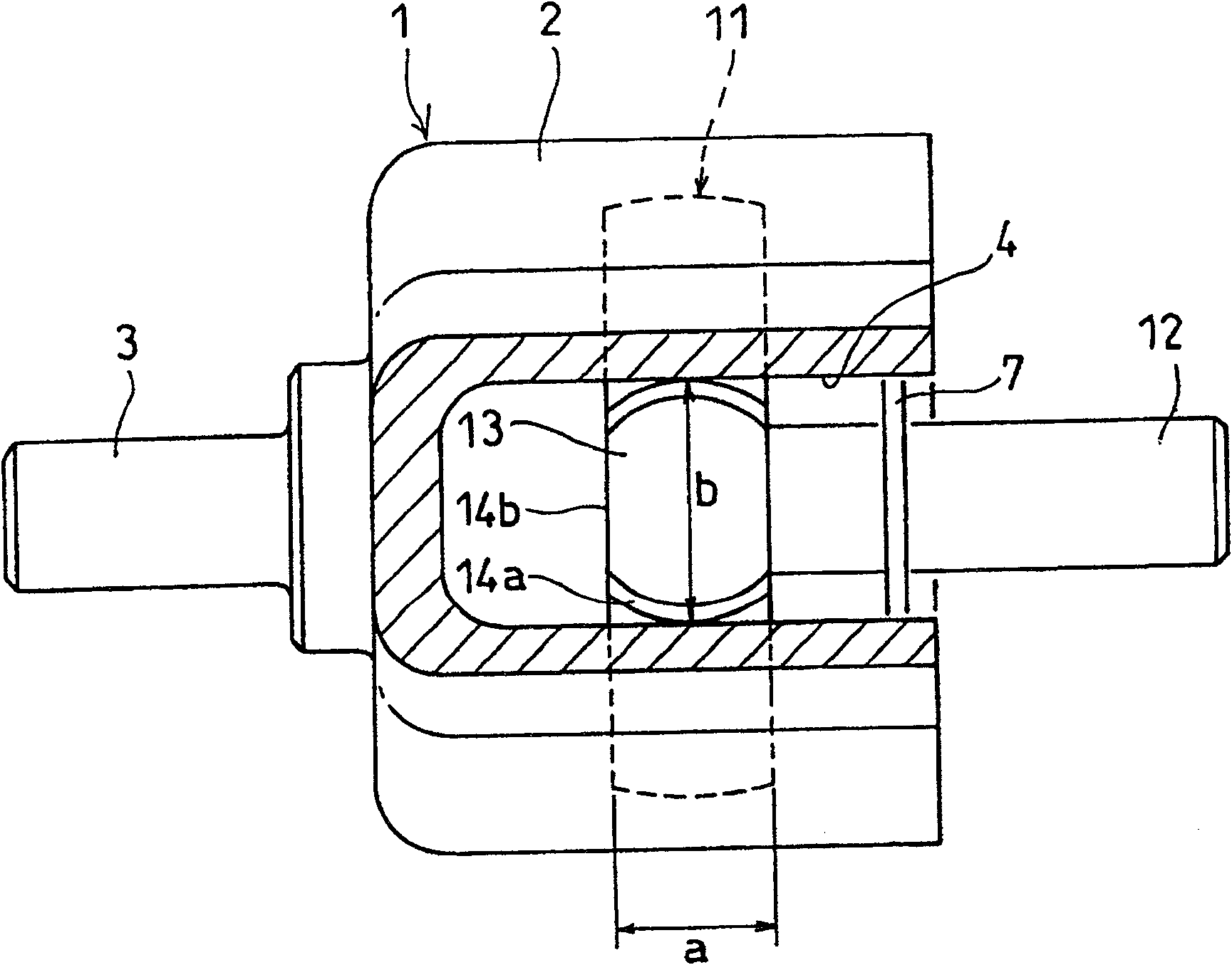 Tripod type constant-velocity joint and image-forming device