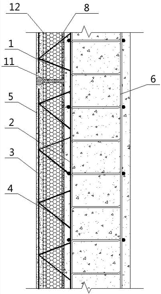 Outer wall insulating system integrated with construction of shear wall structure with lightweight-steel framework