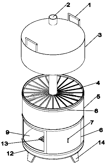 Smokeless high-efficiency energy-saving baking oven