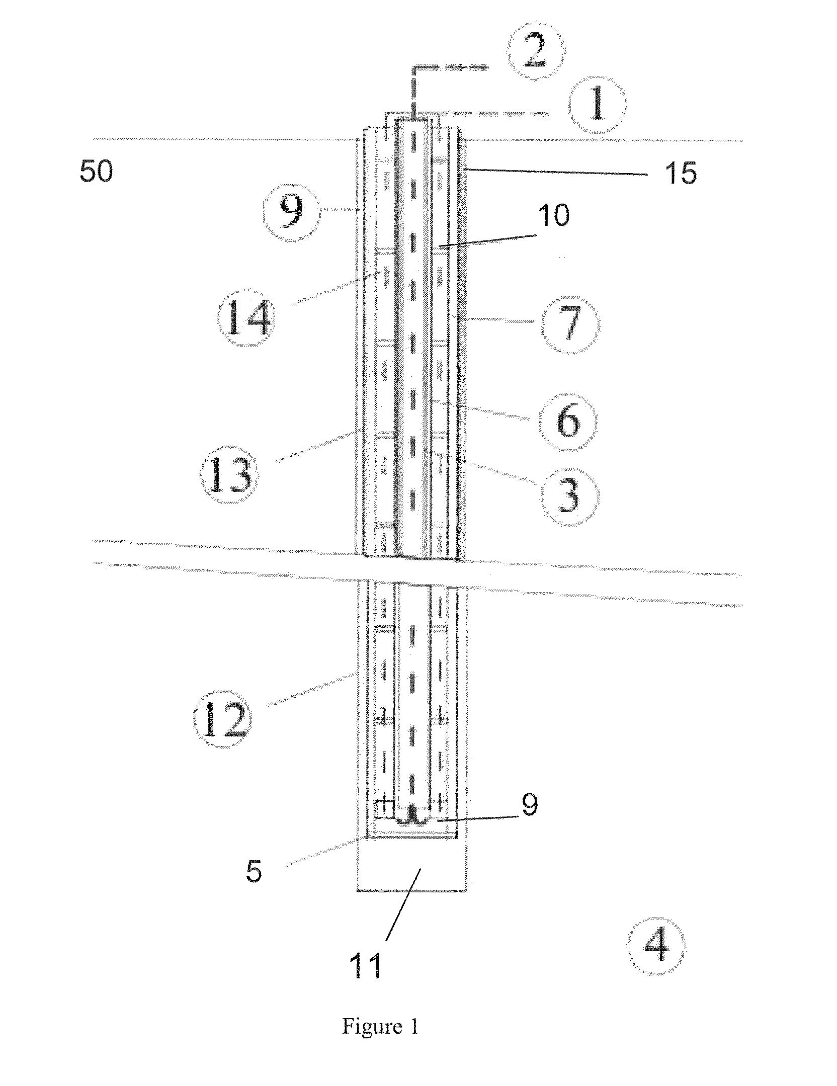 Geothermal loop in-ground heat exchanger for energy extraction