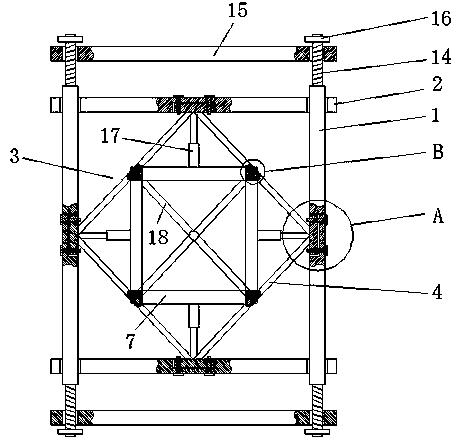 Prefabricated integral reinforced concrete frame-brace composite shear wall structure