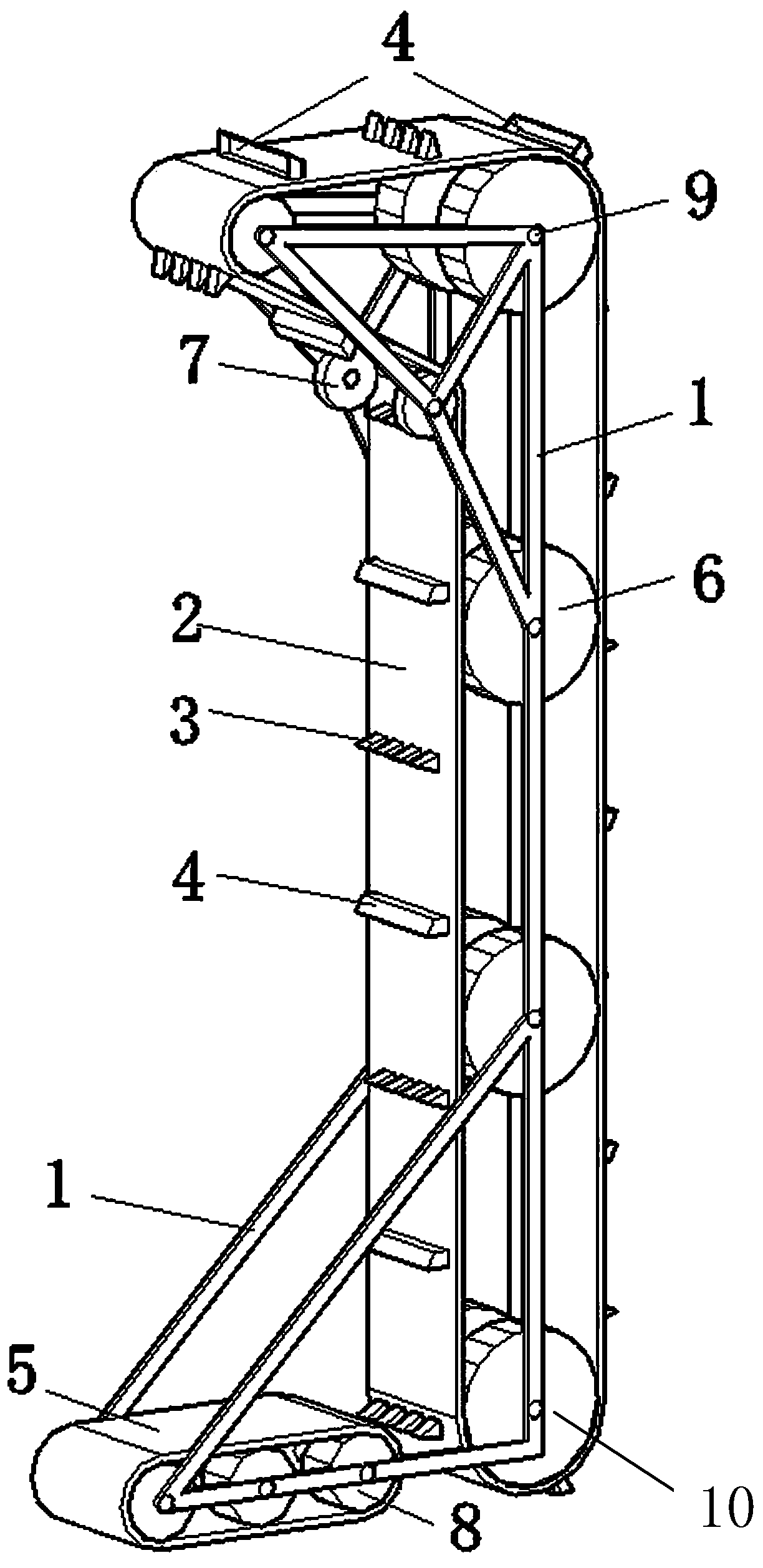 Continuous excavation method of underground diaphragm wall and excavation device