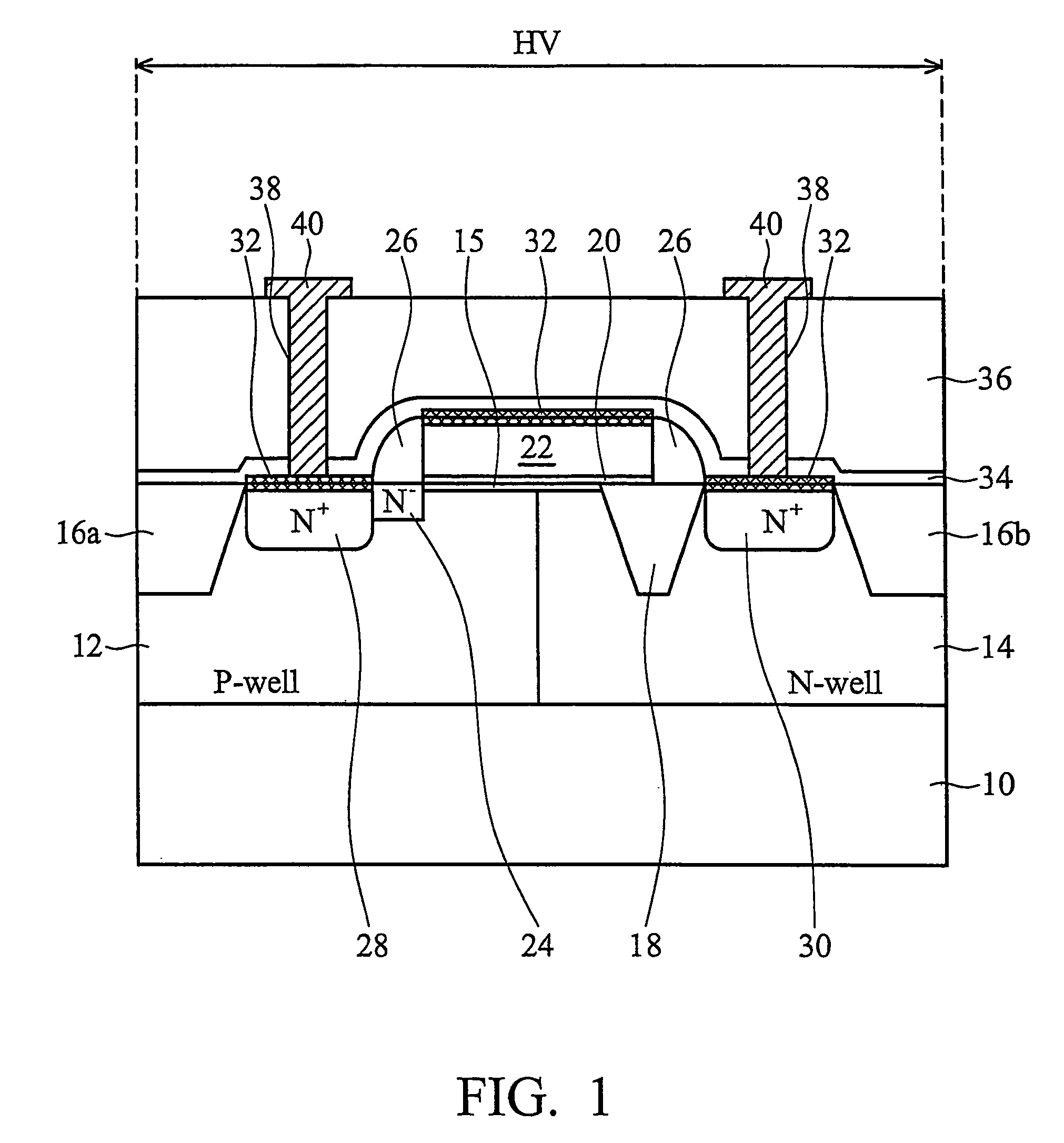 High-voltage transistor device having an interlayer dielectric etch stop layer for preventing leakage and improving breakdown voltage