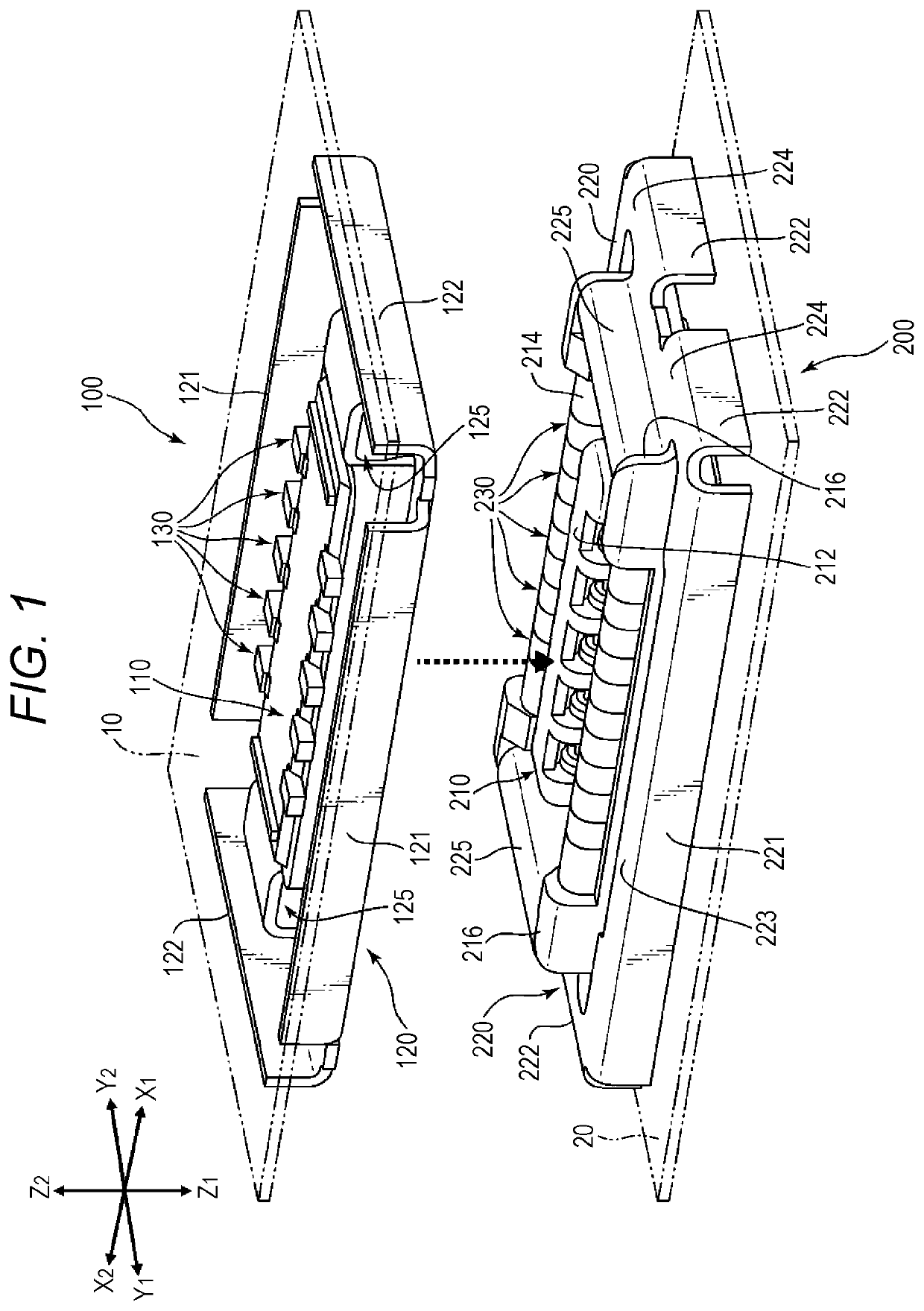 Connector and connector device