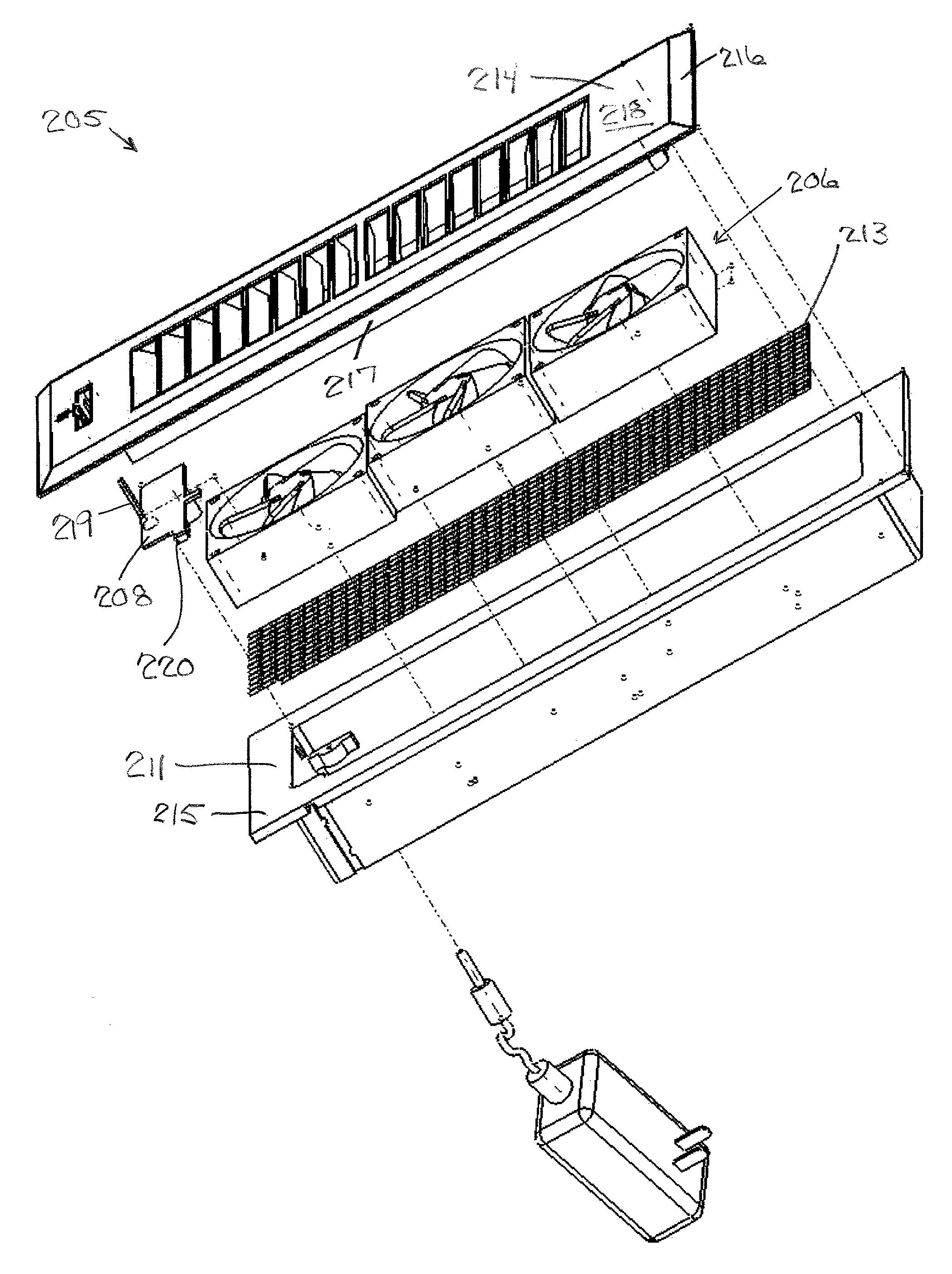 Air-conditioning register assembly and method