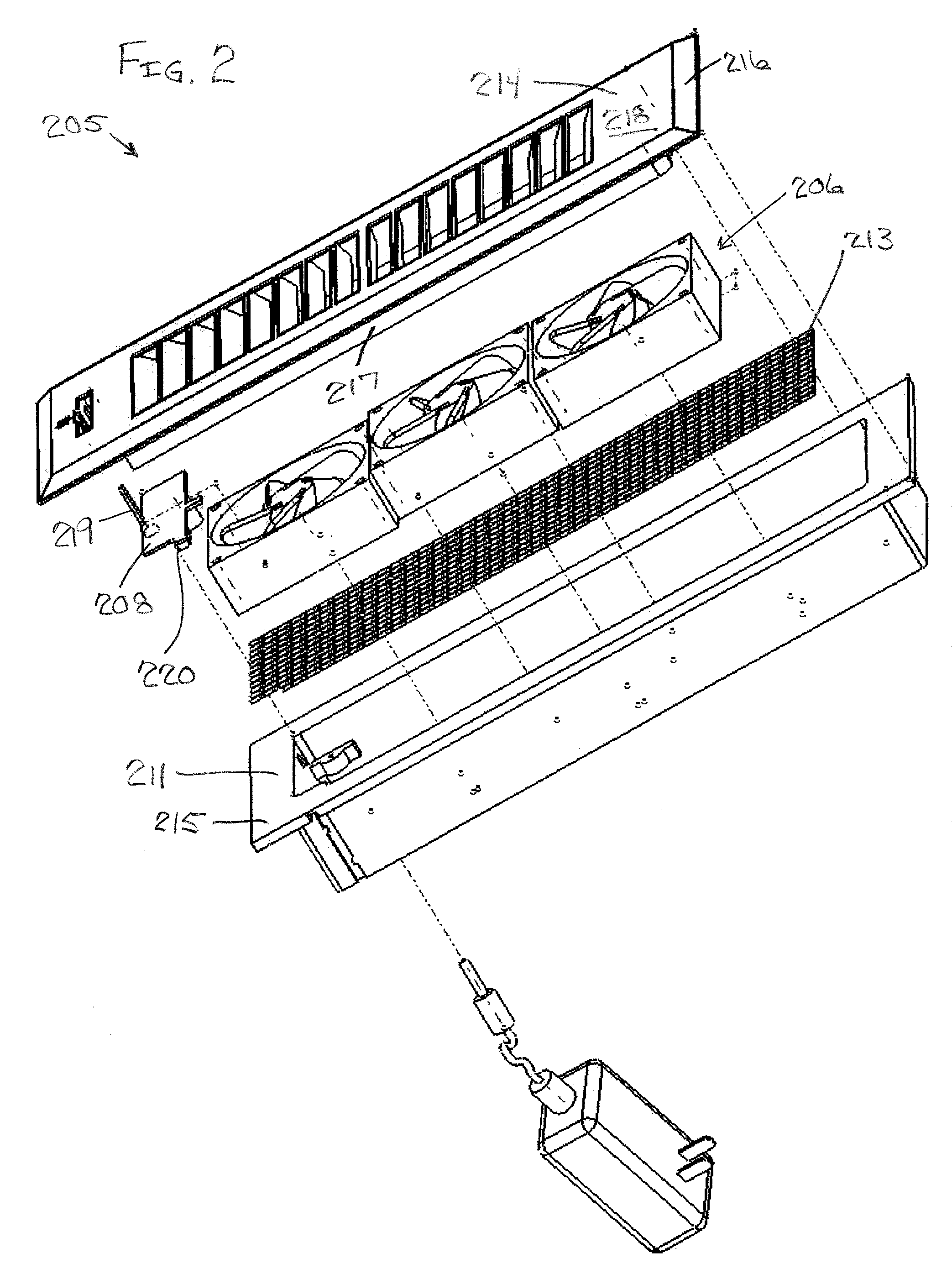 Air-conditioning register assembly and method