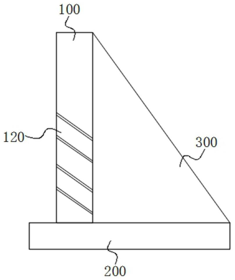 Plate-type retaining wall and construction method thereof