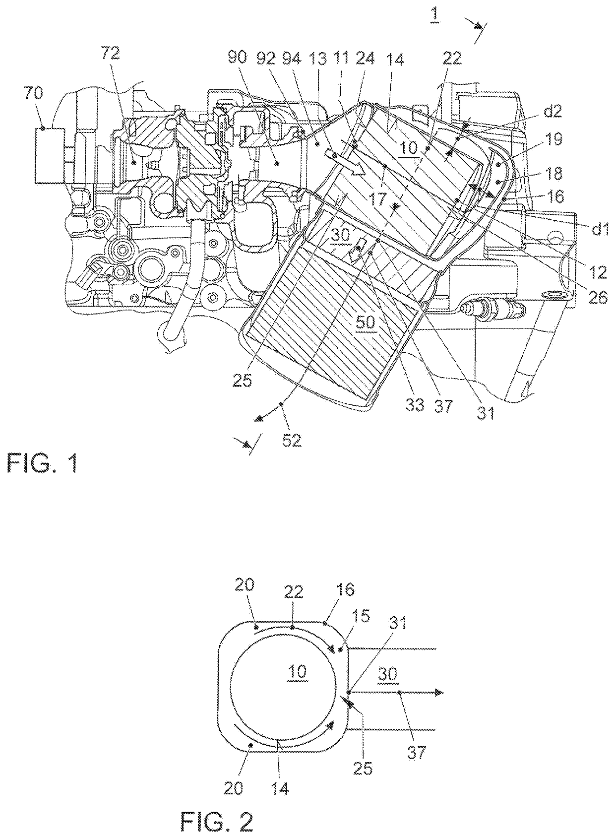 Exhaust gas aftertreatment system for an internal combustion engine