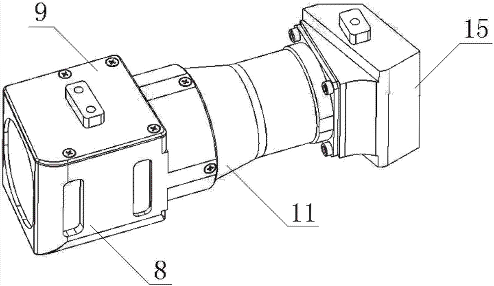 Optical system packaging structure for helmet-mounted display