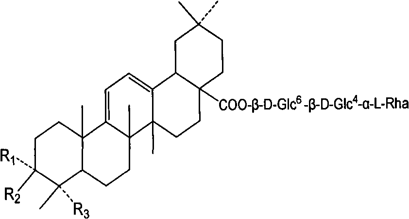 Method for preparing anti-cancer total saponin extracts of oplopanax elatus nakai leaves