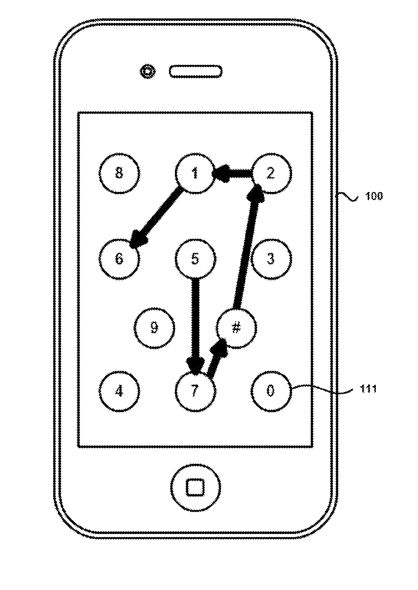 Method for inputting a password into an electronic terminal