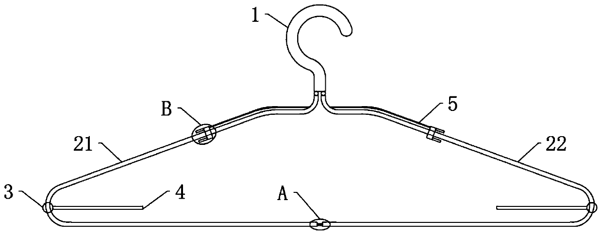 Stable foldable clothes hanger and use method thereof