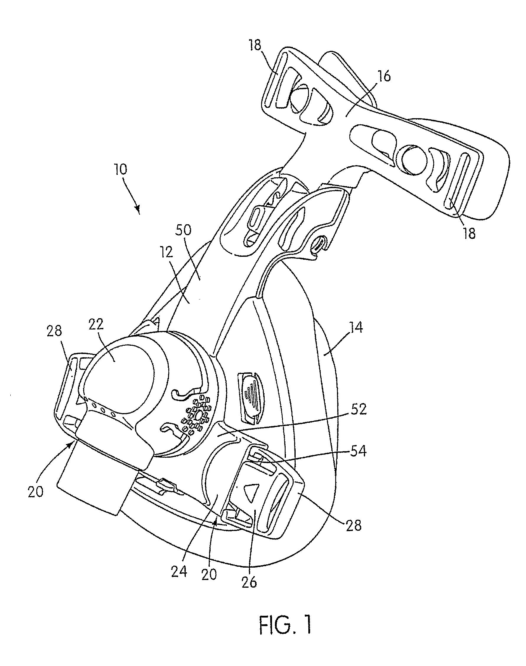 Headgear connection assembly for a respiratory mask assembly