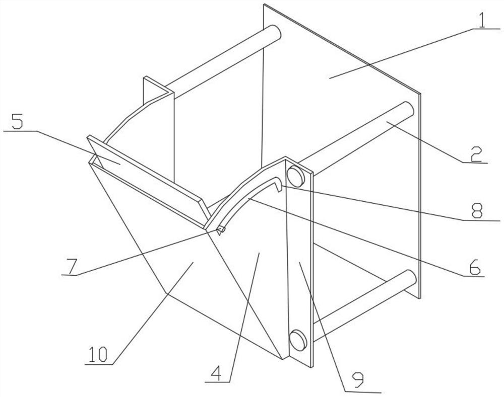 Breaking-free cast-in-place device for constructional column and using method